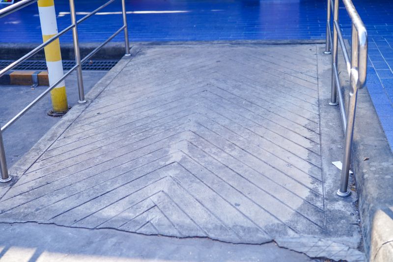 Concrete Ramp with Handrails